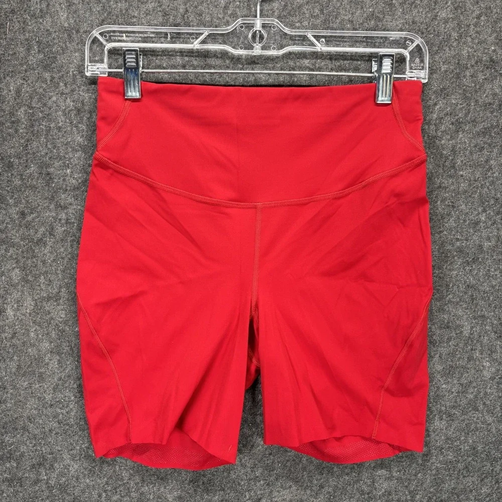 Lululemon Base Pace High Rise Biker Shorts Women's 8 Red LW7CAVS